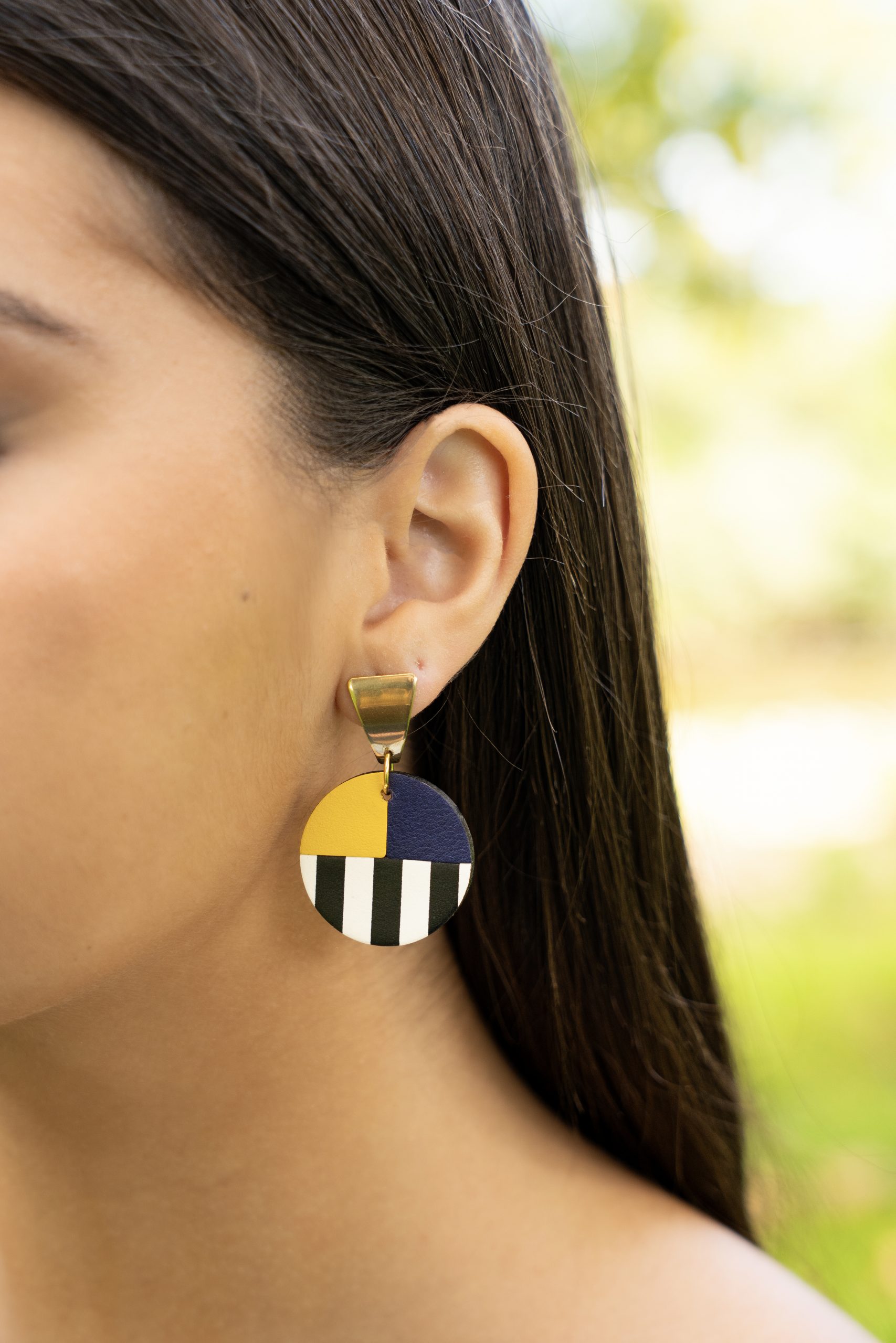 Boucle d'oreille Yvonne Mariette Bijoux - création bijoux artisanale hautes-pyrénées livraison partout en France