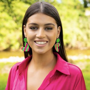 BO Zélie  – Vert et fuchsia