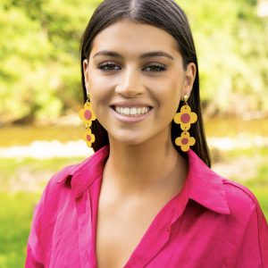 BO Bérénice – Jaune et fuchsia