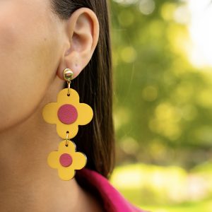 BO Bérénice – Jaune et fuchsia